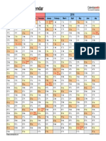 School Calendar 2015 2016 Landscape