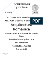 Arquitectura y Cultura romanica