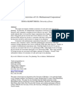 Tax Avoidance Activities of U.S. Multinational Corporations: SONJA OLHOFT REGO, University of Iowa