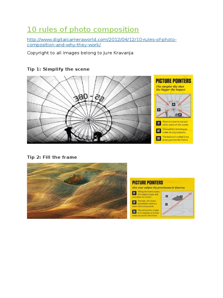 10 Essential Photo Composition Rules | PDF
