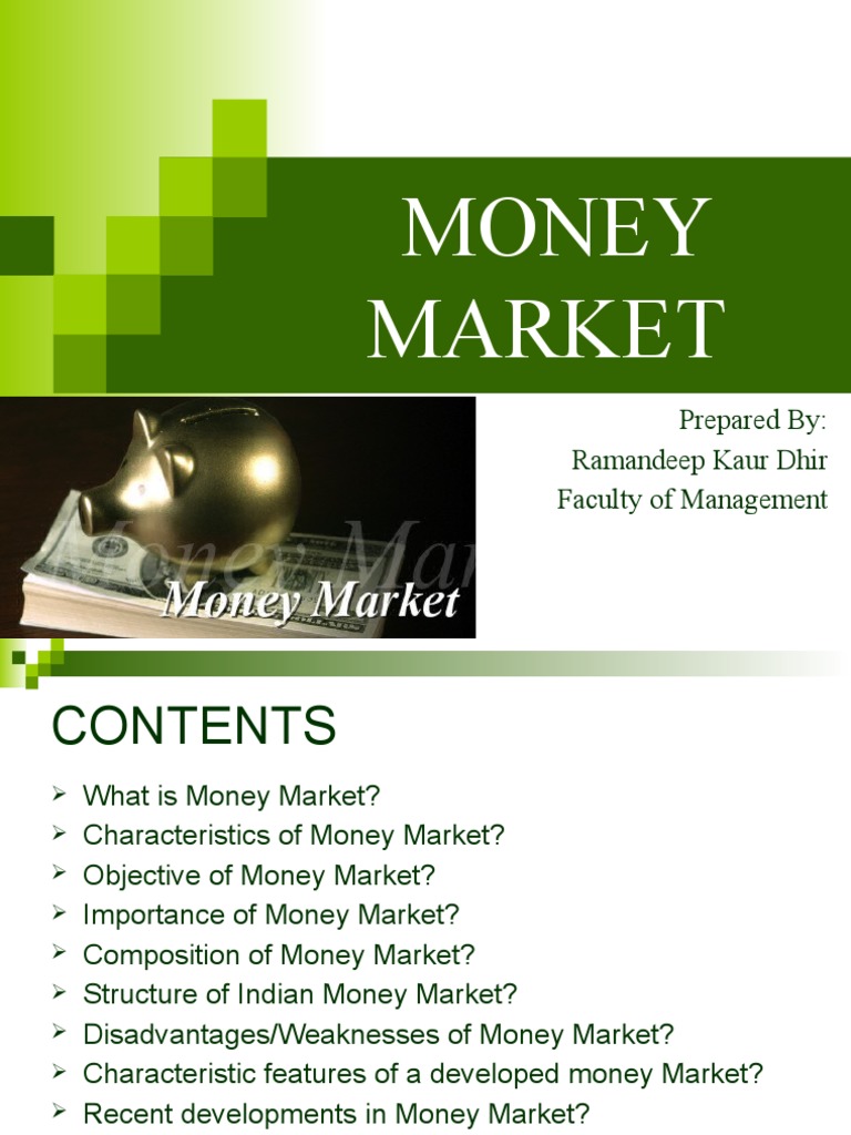 Money Market | PDF | Money Market | Financial Markets