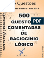 RACIOCINIO LOGICO-500 Questoes Comentadas PDF