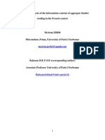 An Empirical Analysis of the Information Content of Aggregate Insider Trading in the French Context