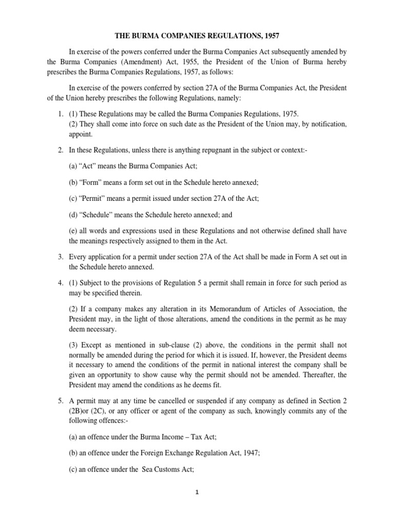 MCA Regulation.pdf Balance Sheet Expense