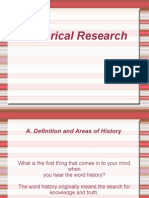 Historical Research Report 111111