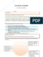 Auteur Theory - Handout