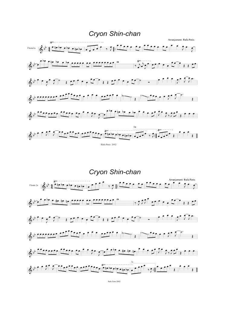 Shin-Chan (Xarnga, Txaranga, Charanga, Papers, Papeles, Partitures ...