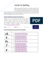 Consonant Sounds - by Spelling