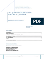 Actividad - 1 Diccionario de Memoria Histórica - Reseña