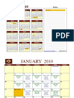 Jan2010 Calendar - PN Program