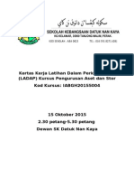 Kertas Kerja Latihan Dalam Perkhidmatan