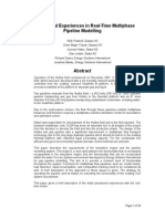 Huldra Initial Experiences in Real-Time Multiphase Pipeline Modelling