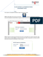 Instructivo Acceso A La Plataforma EDO para Dar Placement Test PDF