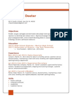 Cheyenne Deeter Resume