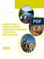 Manual Inventario de rec turísticos