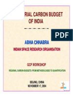 Carbon Budget of India