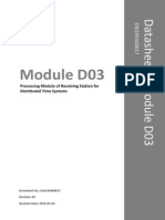 Module D03: Processing Module of Receiving Station For Distributed Time Systems