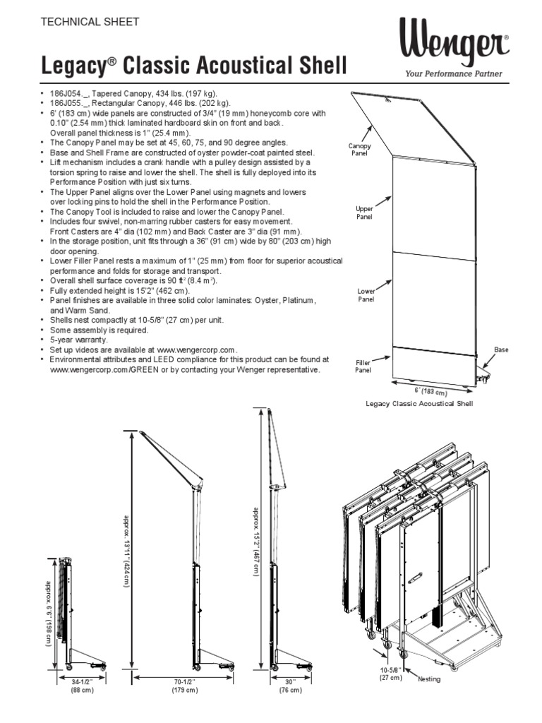 Wenger Legacy Classic Acoustical Shell-TS | PDF