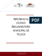 Código Reglamentario Del Municipio de Toluca Reformas Al 2015