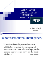 A Review of Literature On Emotional Intelligence: Doa Naqvi
