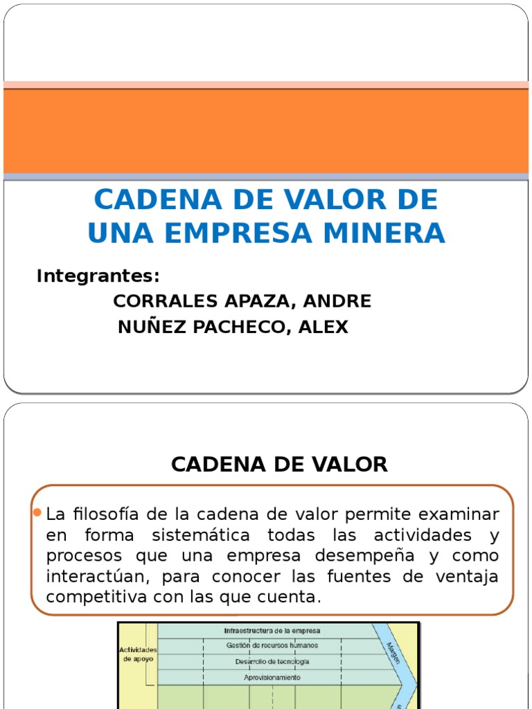 Cadena de Valor en Empresas Mineras | PDF | Cadena de valor | Minería