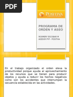 Programa de Orden y Aseo Positiva