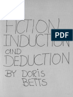 BETTS, Doris. Fiction, Induction and Deduction