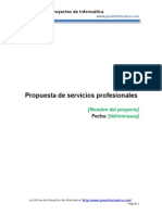 PMOInformatica Modelo de Propuesta de Servicios