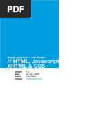 HTML, Javascript, Xhtml & Css