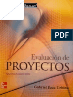 Evaluacion de Proyectos 5ta Ed Baca Urbina