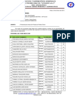 Carta Parada de Planta