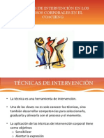 Tecnicas de Intervencion Corporal