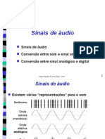 Conversão de som em sinal elétrico e digitalização