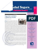 01. Editorial. Sseg ciudadana y gobiernos localeseguridad Ciudadana y Gobiernos Locales. Fernando Carrión (1)