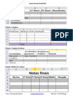 5.telas e Exercícios Excel