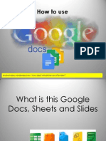 How To Use Google Docs