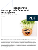 Teaching Teenagers to Develop Their Emotional Intelligence