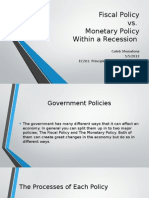 fiscal policy vs monetary policy