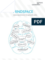 MINDSPACE: Influencing Behaviour Through Public Policy