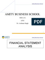 Financial Analysis Ratios 