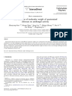 The in Uence of Molecular Weight of Quaternized Chitosan On Antifungal Activity