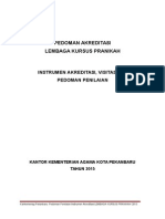 Pedoman Akreditasi Lembaga Kursus Pranikah