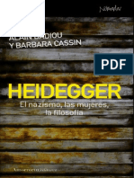 Alain Badiou - Heidegger. El Nazismo, Las Mujeres, La Filosofía