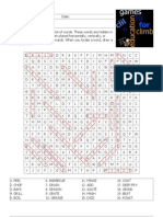 Cooking Verbs Word Search KEY