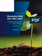 Wonderful SME Sdn. Bhd. - Illustrative Financial Statements 2016