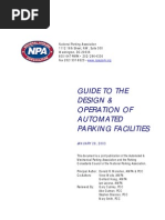 Guide To The Design and Operation of Automated Parking Facilities