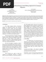 A Genetic Algorithm Based Source Code Mining Approach for Language Migration