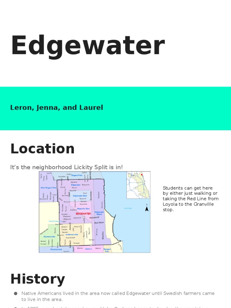 Explore Edgewater: History, Landmarks, and Culture | PDF