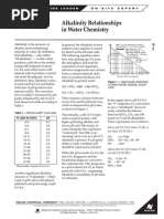 Alkalinity Relationships in Water Chemistry