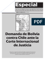 Demanda Presentada Por Bolivia Ante La Corte Internaciona Lde Justicia de La Haya -En Español